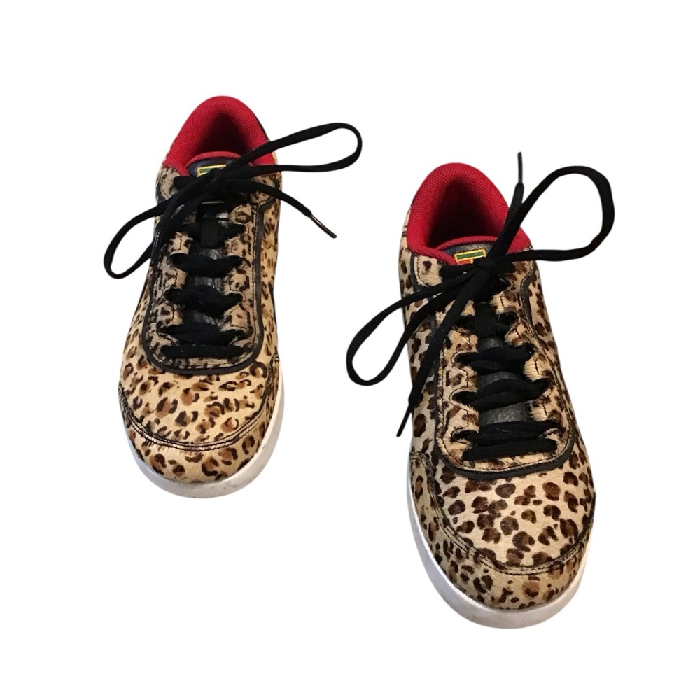 Nike Court "FEAR LESS” Air Vapor Wing Premium Leopard Print Sneakers - Size 8.5 - Picture 9 of 11